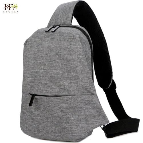 HAOYAN Brand Mens Travel Business Simple Shoulder Bag Wild Shoulder Bag Messenger Bag Digital Storage Breast Pocket
