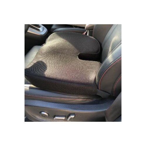 Non-slip Memory Foam Cushion, Adjustable Comfortable Car Seat Pad, Adult Car Seat Booster Cushions for Office Home Auto Black