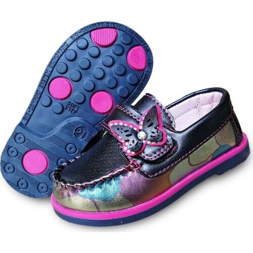 NEW 1pair PU leahter Shoes bow-knot Children kids Fashion Shoes, Fashion Girl single shoes