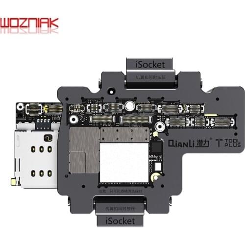 Newest QIANLI iSocket for iPhone x mainboard Function Test Fixture Good or bad Iphonex Double-deck motherboard tester Tool Plus