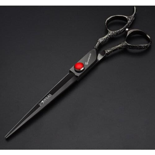 New Hairdressing Scissors 7-inch Cutting V-shaped Scissors Haircut Thinning Hairdresser Special Haircut Non-slip