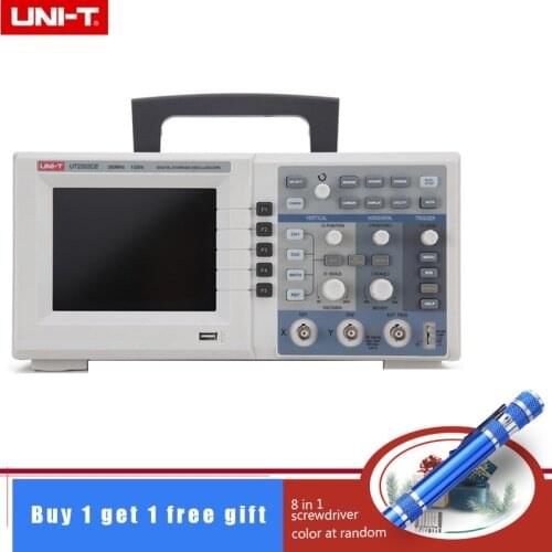 UNI-T UTD2202CE 200MHz 1GS/s Digital Storage Oscilloscope Dual Channels 5.7" TFT LCD Scopemeter w/USB Device
