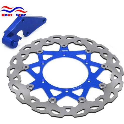 320 Front Floating Brake Disc Rotor & Adapter For YAMAHA YZ250F 07-15 YZ450F 2008-2015 YZF250 YZF450 YZ 250F 450F