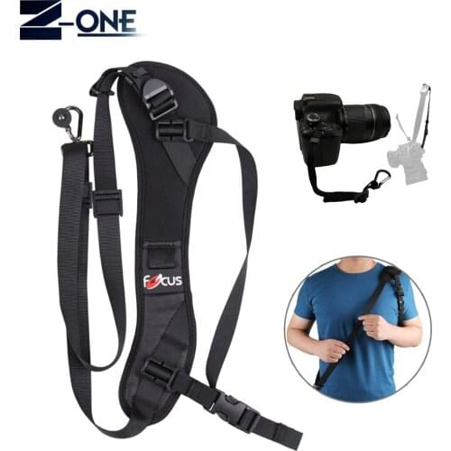 Focus F-1 Anti-Slip Quick Rapid Shoulder Sling Belt Neck Strap+safety rope for Camera DSLR for Canon Nikon Sony fuji Pentax