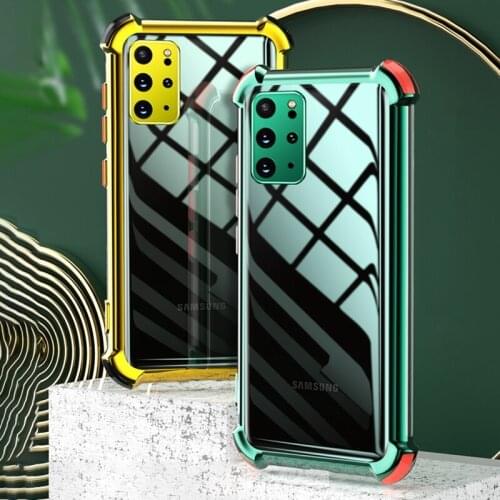 Shockproof Silicone Phone Case For Samsung Galaxy A50 A70 A51 A71 S20 FE S21 Plus S20 Ultra A32 A42 A52 A72 5G Transparent Cover