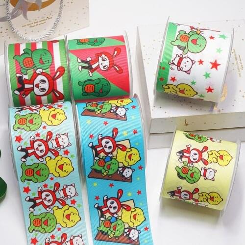 DIY Handmade Materials Printed Grosgrain Ribbon 50 Yard Per Size 55156