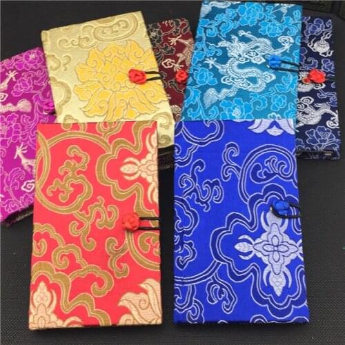 Luxury Hardcover Chinese Silk Brocade Notebook Vintage Teacher Gift Adult Diary Blank Craft Notepad 1pcs
