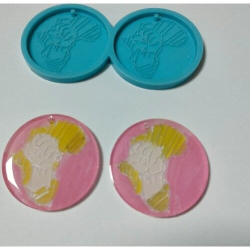 Earrings Epoxy Resin Mold Ear Drop Dangle Silicone Mould DIY Crafts Jewelry Pendant Mold