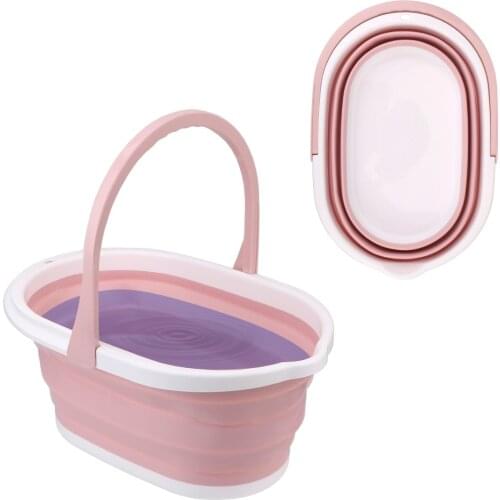 Folding Laundry Tub Car Wash Bucket PP Save Space for Tourism Outdoor Fishing Promotion Camping Portable Foldable Bucket