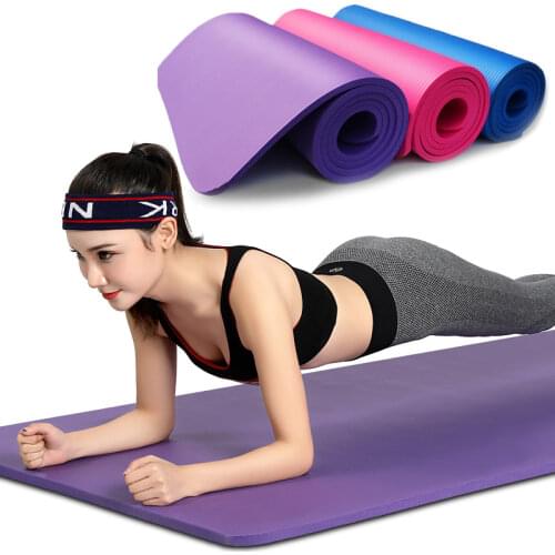 Non-Slip Yoga Mat Thickened fitness Gym Mats Sports Indoor Fitness Pilates Yoga Environmental Best Gift for Lover For Beginner