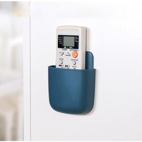 TV air conditioner remote control wall hanging creative wall hanging box no punching mobile phone storage rack hanging rack