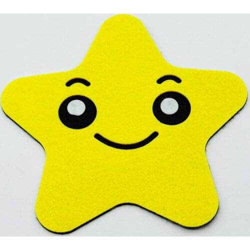 1pc 20cm Big Cute Star Free Cutting Felts Craft Supplies For Kids Home Room DIY Stickers Kindergarten Non-Woven Felt Decoration