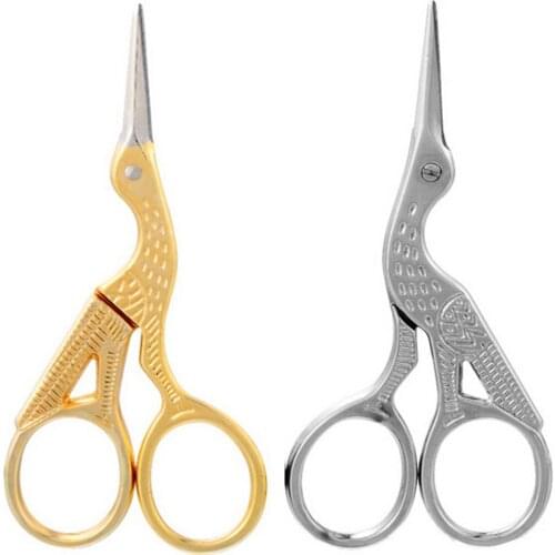 ZAKKA Vintage Antique Tailor Craft Gold European Retro Home Tool Sewing Crane handicraft DIY classic cross stitch scissor