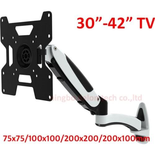 23inch 27inch 32in 42inch gas spring tiltable lcd wall MOUNT swivel gas strut monitor wall bracket shelf