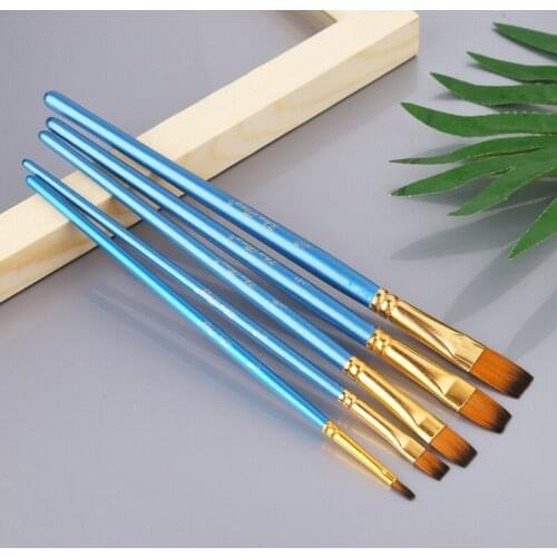 5pcs Art Painting Brushes Set Acrylic Oil Watercolor Artist Paint Brush