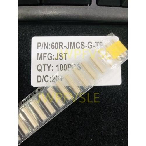 60R-JMCS-G-TF 60 Position Connector Receptacle, Center Strip Contacts Surface Mount Gold