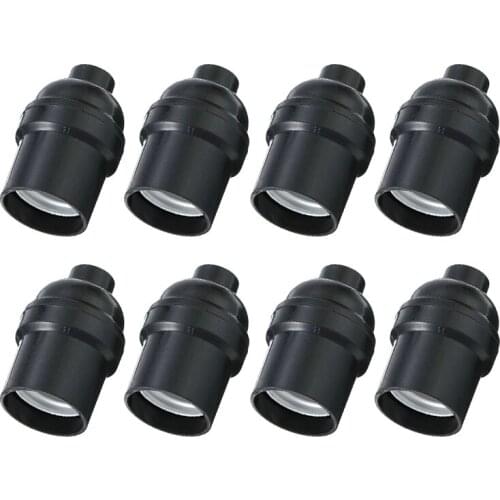8Pcs Light Socket 58.5x39mm E26 E27 Light Bulb Socket Retro Vintage Screw In Pendant Lamp Holder For Lighting Accessories