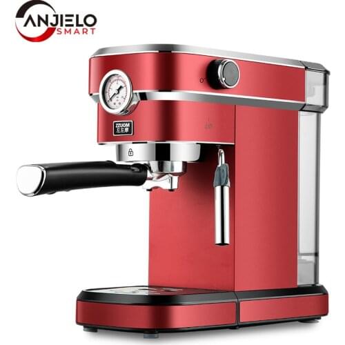 Anjielosmart Coffee maker 15 Bar Espresso Automatic Coffee Machine with Milk Frothier for Cappuccino Mocha Latte or Americano