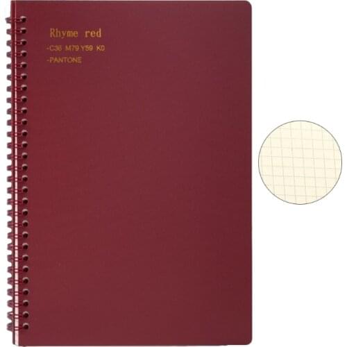 80Sheets Thick Ruled Paper Coil Notebook Writing Journal Notebook,Various Color ,145x210mm,Gift for students