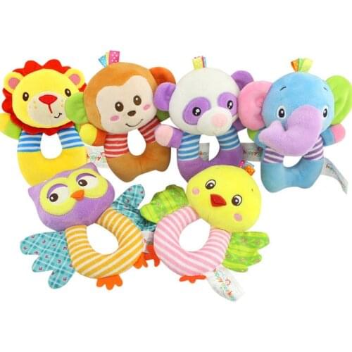 Baby toys O-type bells early education puzzle plush toys baby hand bell B0772