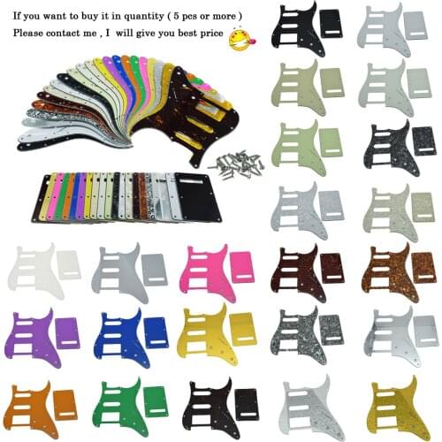 Dopro ST Style HSS Guitar Pickguard Scratch Plate,Trem Cover, Screws Various colors