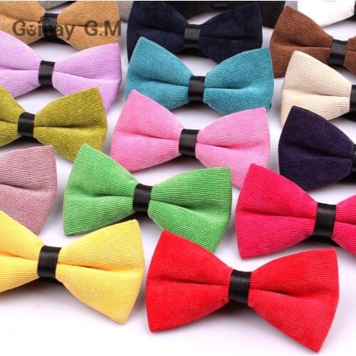 Fashion Suits Cotton Bowtie for Men Casual Candy Color Bow Tie for Wedding Adult Neck Tie Gravatas Slim Cravats Neckwear