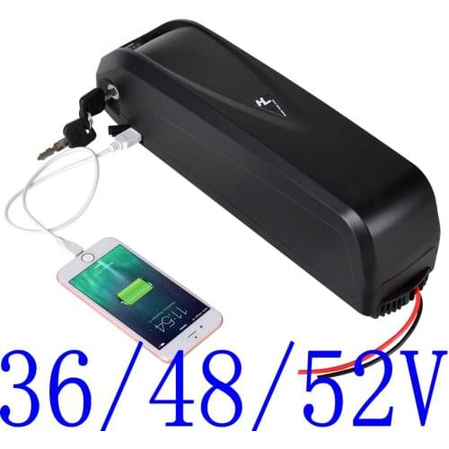52V 48V 36V Hailong Lithium Battery 500W 750W 1000W36V 48V 52V 10AH 12AH 13AH 15AH 17AH 18AH 20AH 21AH Electric Bike Battery