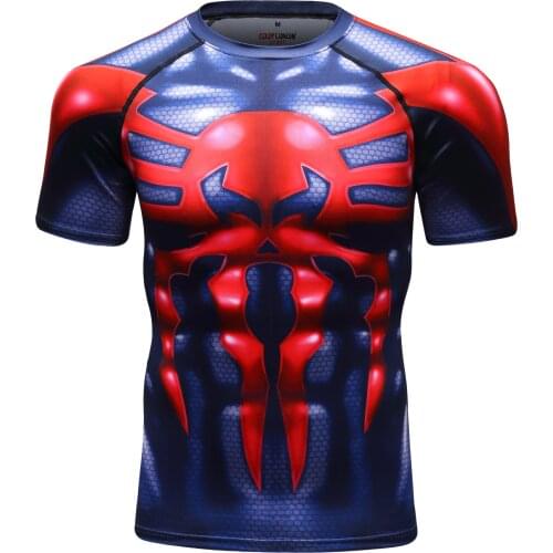 Factory Prices Men Gym Short Sleeve Casual Tshirt New Style Digital Sublimation Printed Rash Guard