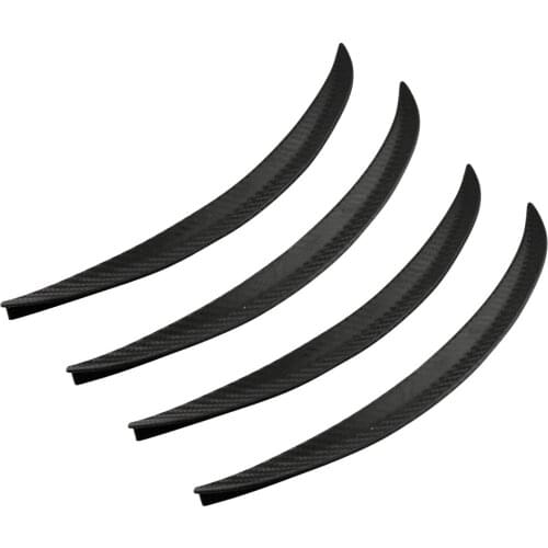 2 Pairs Car Flares Arch Wheel Eyebrow Protector Sticker 25cm+32cm