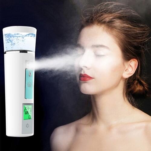 Portable Facial Steamer 50ml Nano Mist Sprayer Nebulizer Skin Moisturizing Handy Humidifier Skin Tester Face Sprayer Machine