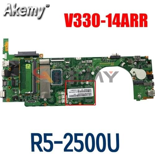 NEW MB LA-F485P Mainboard For Lenovo V330-14ARR V330-15ARR Laptop Motherboard 5B20R27352 with Ryzen R5-2500U CPU + 4GB RAM
