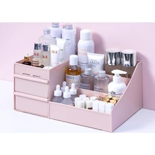 Makeup Organizer for Cosmetic Cosmetic Storage Box Organizer Desktop Jewelry Nail Polish Makeup Drawer Container Large Capacity
