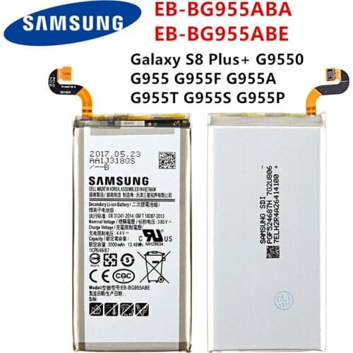 SAMSUNG Orginal EB-BG955ABA EB-BG955ABE 3500mAh Battery For Samsung Galaxy S8 Plus+ G9550 G955 G955F G955A G955T G955S G955P
