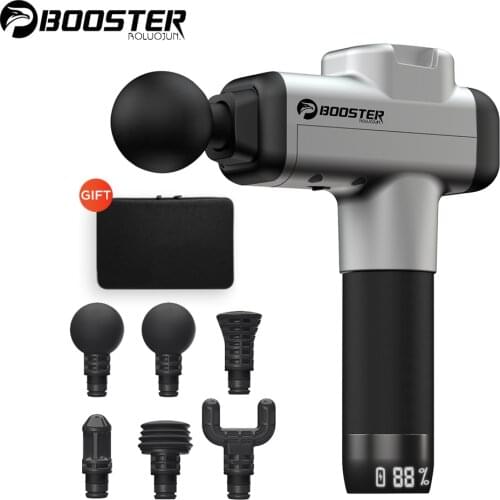 Fitfoot Massage Gun – Back & Neck Deep Tissue Handheld Percussion Massager – Six Different Heads for Different Muscle Groups