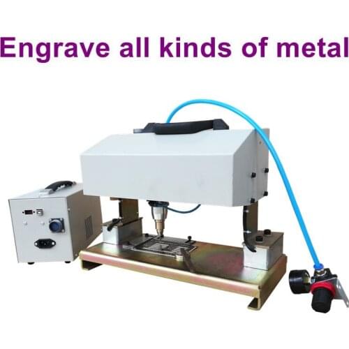 Portable metal engraver Dot Peen Marking Machine chassis number Pneumatic dot peen marking metal engraving machine for nameplate