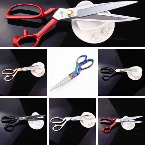 Profession Tailor Scissor Gold Sewing Cut Craft Fabric Leather Cutter Tailor Shear Pinking Upholstery Tool Textile Sewing Tools