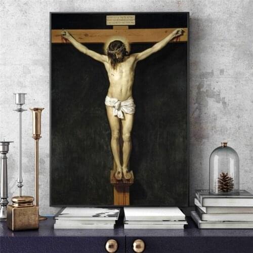 Christ Crucified Famous Canvas Paintings Reproductions On The Wall Christian Wall Art Canvas Prints Jesus Wall Pictures Cuadros