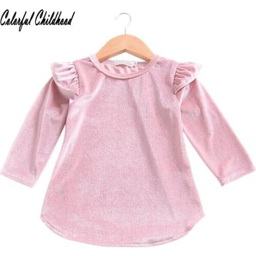 Baby Girls Shirts spring autumn New Fashion Blousees Girls Shirt long-Sleeved Toddler kids Shirt Doll Korean Version1-4Yrs