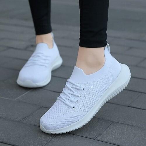 Comfortable Flying Woven Womens Shoes, Low-top Shoes, Pure Color Sports Casual Shoes, 2021 Spring And Autumn