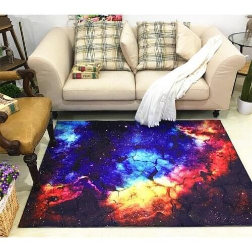 6mm Ultra-thin Carpet High Definition Carpet Universe Nebula Night Sky Carpet Living Room Carpet Environmental Protection