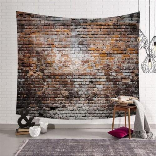 Unique Brick Tapestry Abstract Retro Modern Home Wall Decor