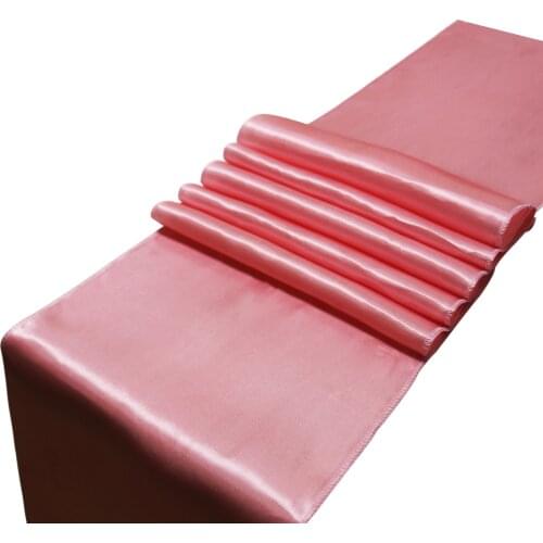 High Quality 22 Colors Satin Table Runners For Wedding Party Decoration Modern Table Cover Runner New Year Home Decor 30x275cm