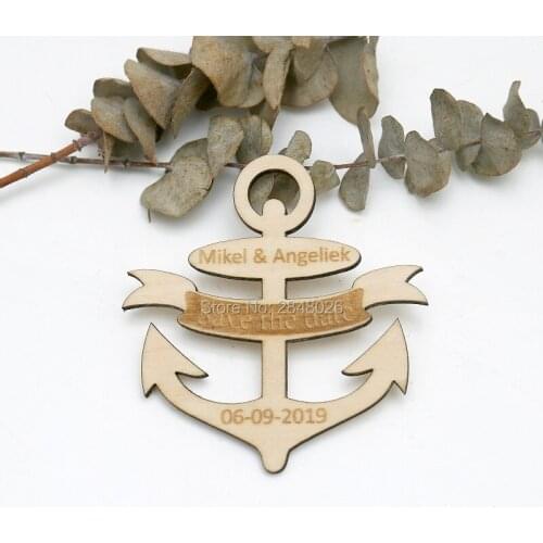 Custom Laser cut anchor tags ,Wedding favor ,Nautical wedding