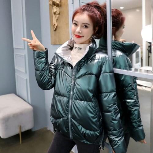 Women Winter Jacket Parkas 2021 New Fashion Down Cotton Jacket Stand Collar Casual Female Jackets Cotton Padded Parka Outwear