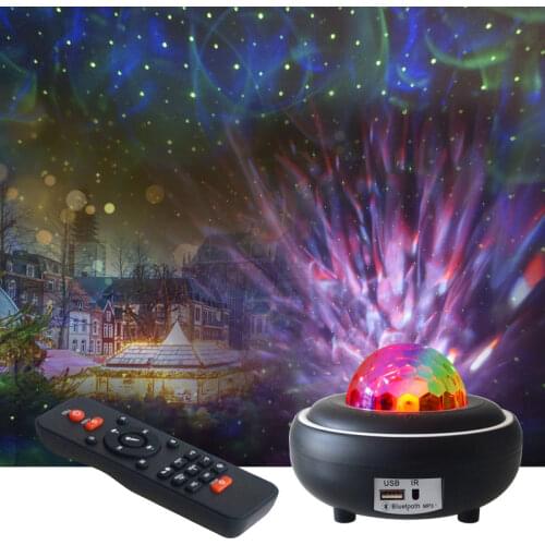 Upgraded LED starry sky galaxy projector ocean wave night light starry sky light neon bedroom decoration home party lighting orn