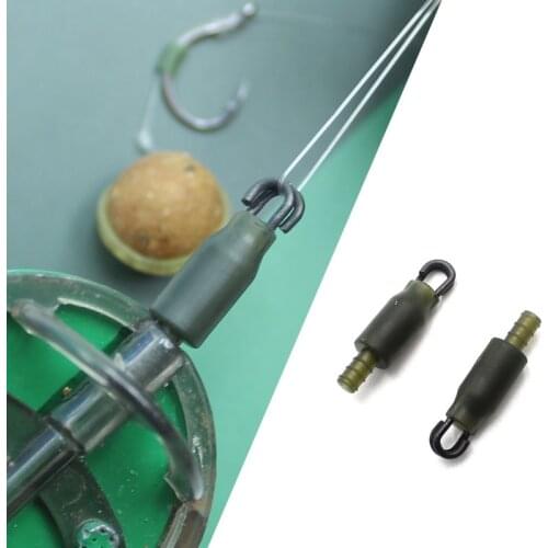 10pcs Accessories for Carp Fishing Method Connector for Quick Change of Hooklengths Go with In-Line Flat Method Feeders