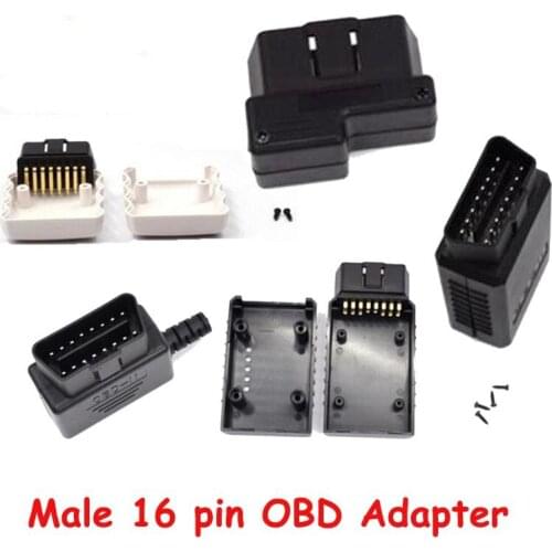 10 Type OBD2 EOBD 2 16 pin male connector J1962 Wholesale & Retail OBD Male Plug OBD2 16Pin