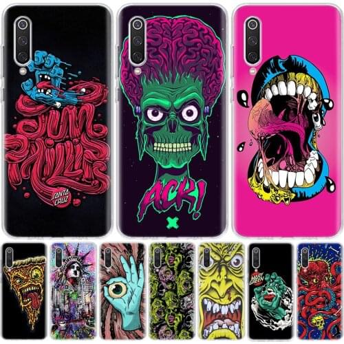 Santa Cruz Skateboards Art Phone Case For Xiaomi Redmi Mi Note 10 9 8 A3 A2 A1 CC9 9T Lite Pro 6X 5X F1 CC9E Coque Cover