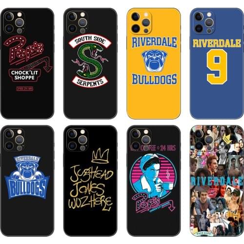 Black tpu case for iphone 5 5s se 2020 6 6s 7 8 plus x 10 XR XS 11 12 mini pro MAX back cover American TV Riverdale