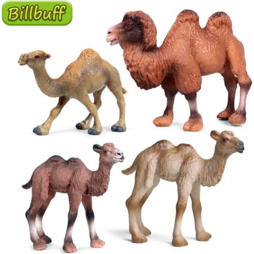 DIY Simulation Wild Animal PVC Desert Camel Model Action Figure Collection Miniature Cognition Educational Toy for children Gift